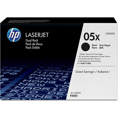 HP 05X Black Toner Dual Pack (2 x 6,500 Pages) 